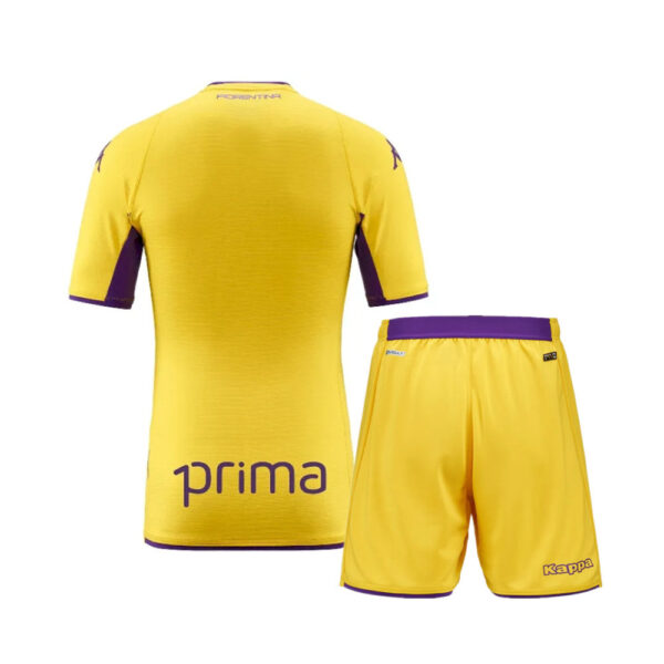 Fiorentina 2021/22 Third Kids Jersey And Shorts Kit - Image 2