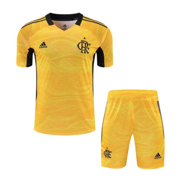 Flamengo 2021 Goalkeeper Adult Jersey And Shorts Kit - Yellow