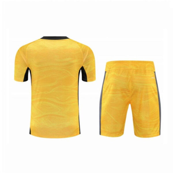 Flamengo 2021 Goalkeeper Kids Jersey And Shorts Kit  - Yellow - Image 2