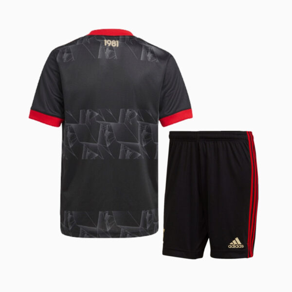 Flamengo 2021 Third Kids Jersey And Shorts Kit - Image 2