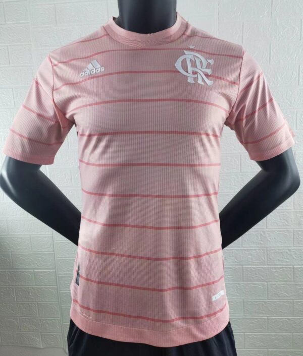 Flamengo 2021/22 Outubro Rosa Player Version Jersey - Image 3