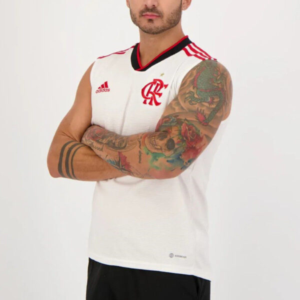 Flamengo 2022/23 Tank Top White - Image 3