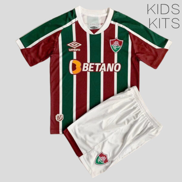 Fluminense 2022 Home Kids Jersey And Shorts Kit - Image 3