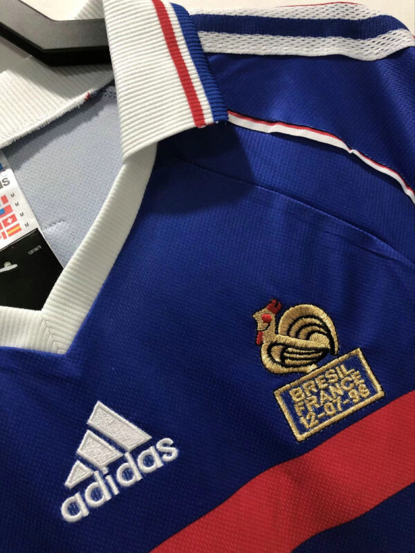 France 1998 World Cup Home Long Sleeves Retro Jersey - Image 4