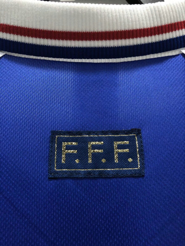 France 1998 World Cup Home Long Sleeves Retro Jersey - Image 7