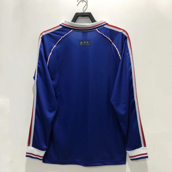 France 1998 World Cup Home Long Sleeves Retro Jersey - Image 2