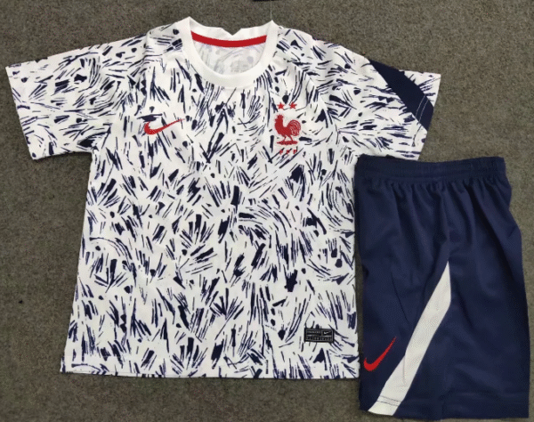 France 2021 Strike Kids Jersey And Shorts Kit - Image 3
