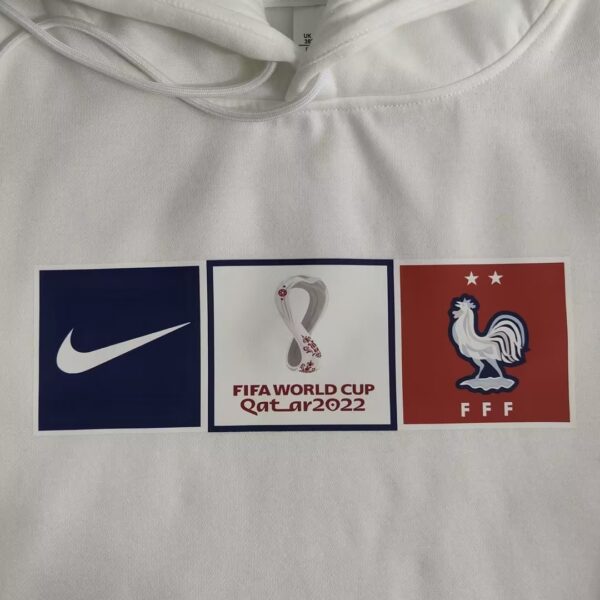 France 2022 World Cup Sweater Hoodie White - Image 2