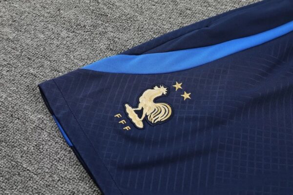 France 2022/23 Sleeveless Jersey With Shorts Kit - Image 5