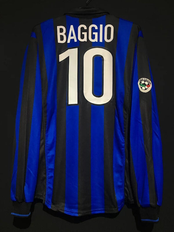 Inter Milan 1998/99 Home Baggio Long Sleeves Retro Jersey - Image 2