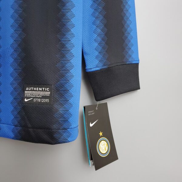 Inter Milan 2010/11 Home Long Sleeves Retro Jersey - Image 3