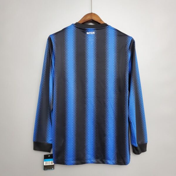 Inter Milan 2010/11 Home Long Sleeves Retro Jersey - Image 5