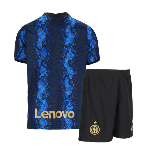 Inter Milan 2021/22 Home Kids Jersey And Shorts Kit - Image 2