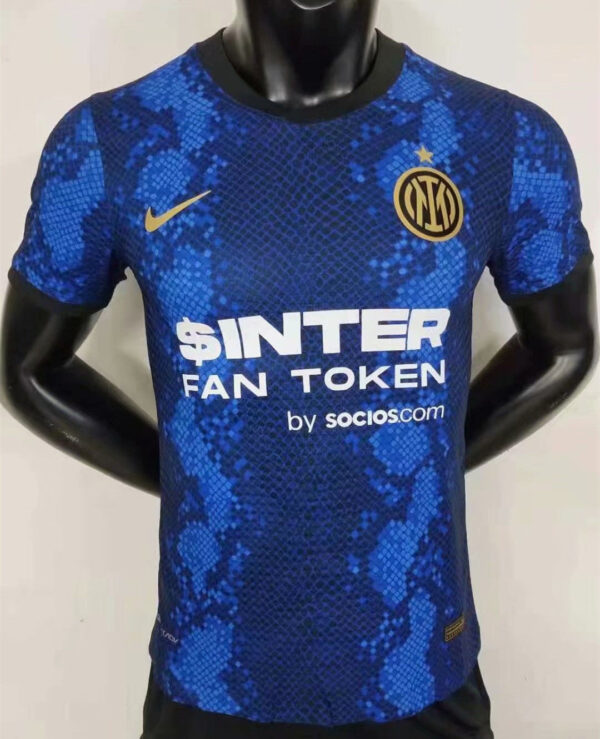 Inter Milan 2021/22 Home Player Version Jersey - Image 4