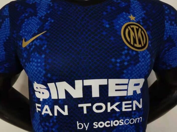 Inter Milan 2021/22 Home Player Version Jersey - Image 10