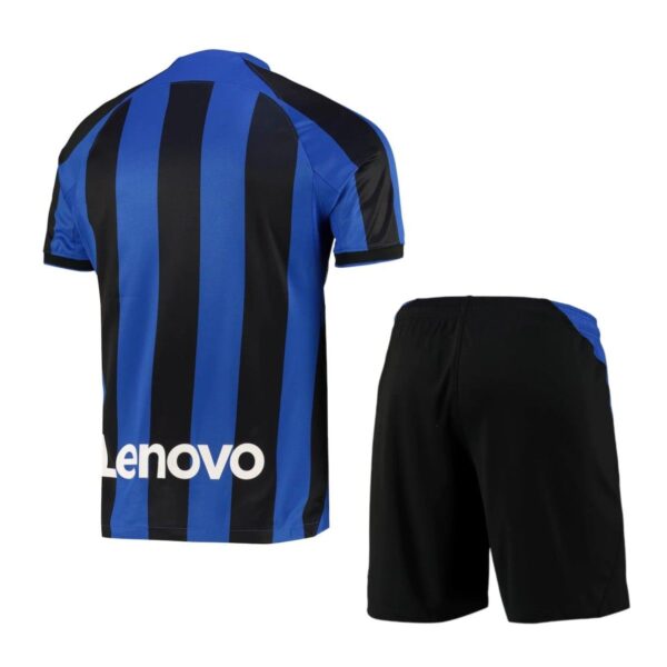 Inter Milan 2022/23 Home Adult Jersey And Shorts Kit - Image 2