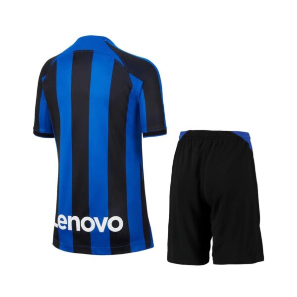 Inter Milan 2022/23 Home Kids Jersey And Shorts Kit   - Image 2