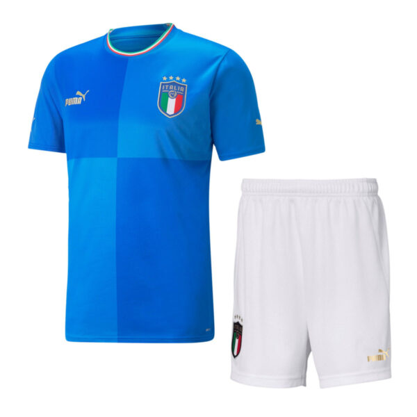 Italy 2022 Home Adult Jersey And Shorts Kit