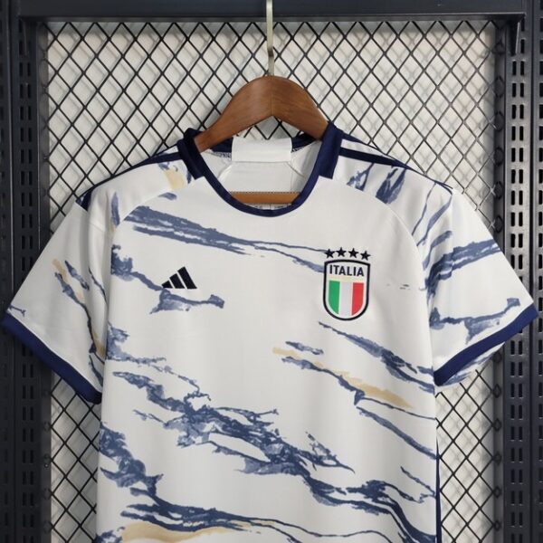 Italy 2023/24 Away Kids Jersey And Shorts Kit - Image 2