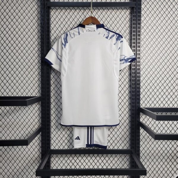 Italy 2023/24 Away Kids Jersey And Shorts Kit - Image 13