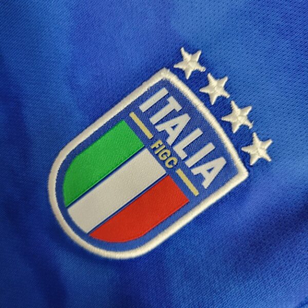 Italy 2023/24 Home Kids Jersey And Shorts Kit - Image 5