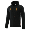 Juventus 2021-22 Black&orange Hoodie Sweater - Image 2