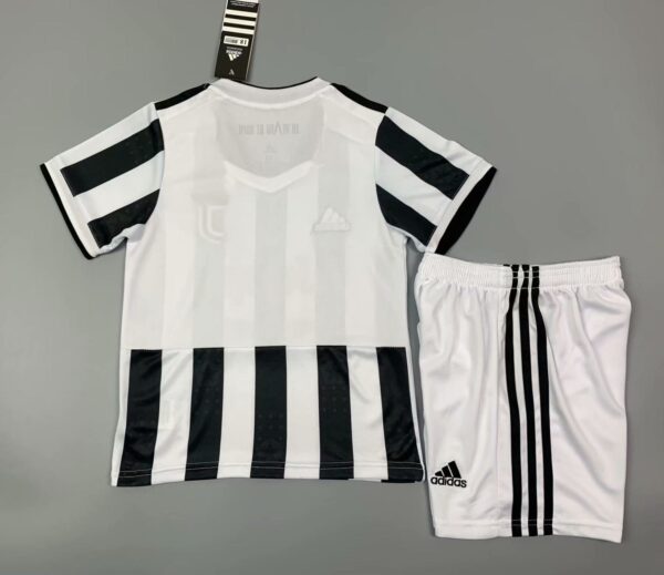 Juventus 2021/22 Home Kids Jersey And Shorts Kit - Image 6