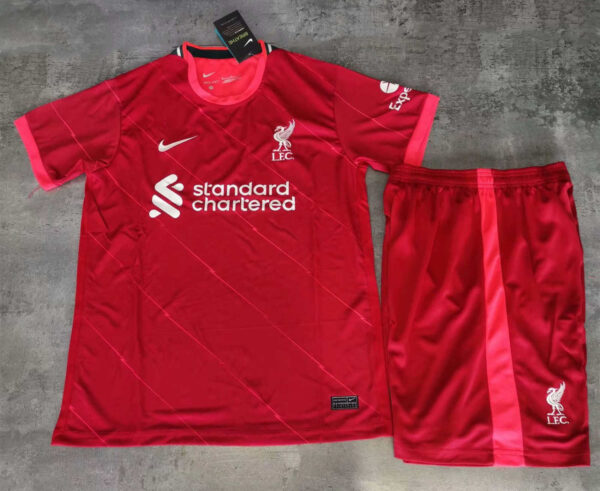 Liverpool 2021/22 Home Adult Jersey And Shorts Kit - Image 7