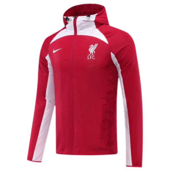 Liverpool 2022 Windbreaker Hoodie Jacket Red - Image 2