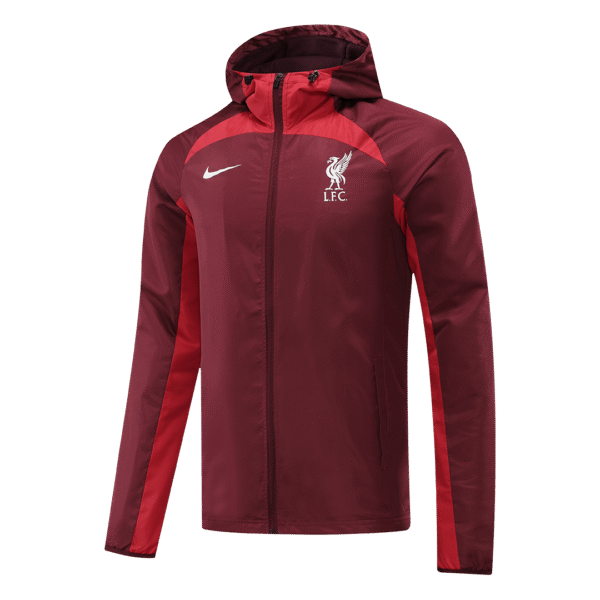 Liverpool 2022 Windbreaker Hoodie Jacket Red - Image 2