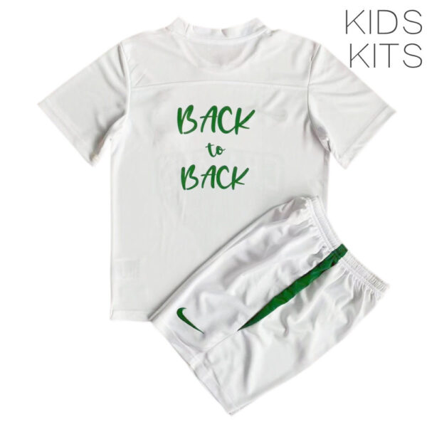Maccabi Haifa 2021/22 Champion Kids Jersey And Shorts Kit  - White - Image 4