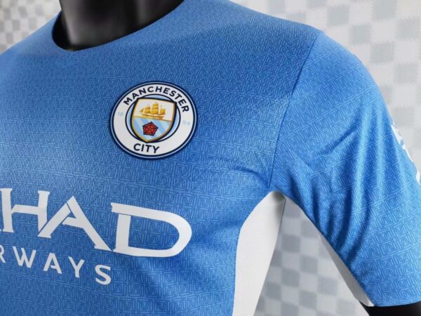 Manchester City 2021/22 Home Authentic Player Version Jersey - Image 5