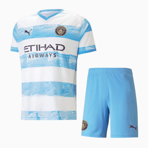 Manchester City 2022/23 Anniversary Adult Jersey And Shorts Kit