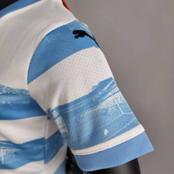 Manchester City 2022/23 Anniversary Kids Jersey And Shorts Kit - Image 6