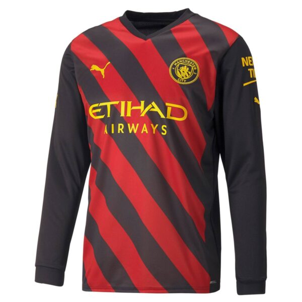 Manchester City 2022/23 Away Long Sleeve Jersey - Image 2