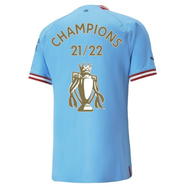 Manchester City 2022/23 Champions Player Version Jersey - Image 3