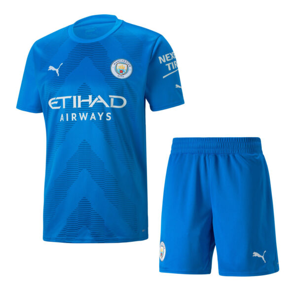 Manchester City 2022/23 Goalkeeper Adult Jersey And Shorts Kit