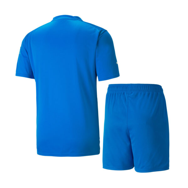 Manchester City 2022/23 Goalkeeper Kids Jersey And Shorts Kit - Image 2