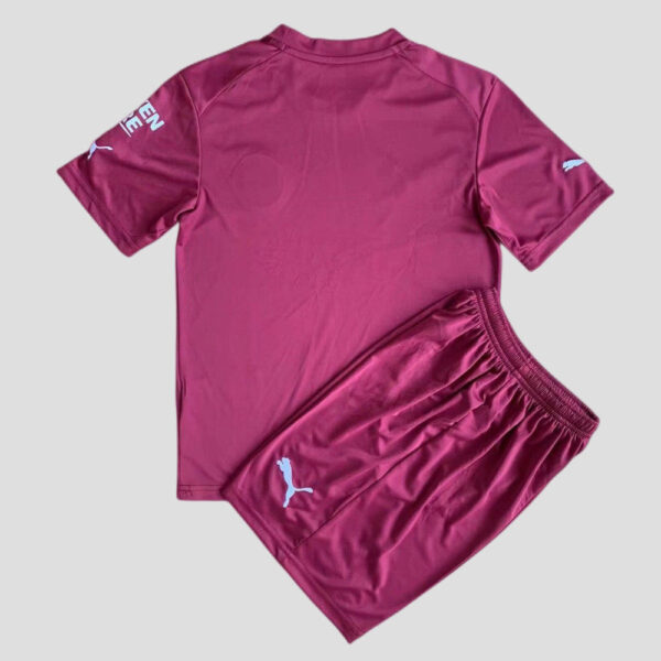 Manchester City 2022/23 Goalkeeper Kids Jersey And Shorts Kit - Image 4