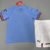 Manchester City 2022/23 Home Kids Jersey And Shorts Kit - Image 7