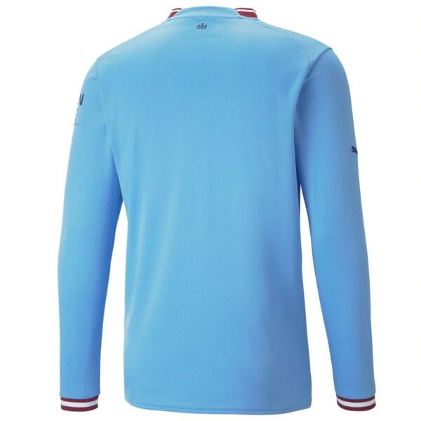 Manchester City 2022/23 Home Long Sleeve Jersey - Image 3