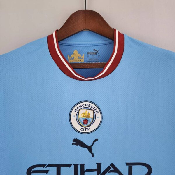 Manchester City 2022/23 Home Long Sleeve Jersey - Image 4