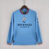 Manchester City 2022/23 Home Long Sleeve Jersey - Image 9