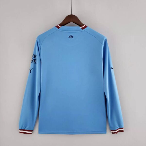 Manchester City 2022/23 Home Long Sleeve Jersey - Image 10
