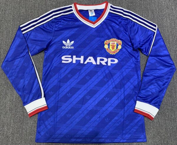 Manchester United 1986/88 Third Long Sleeves Retro Jersey
