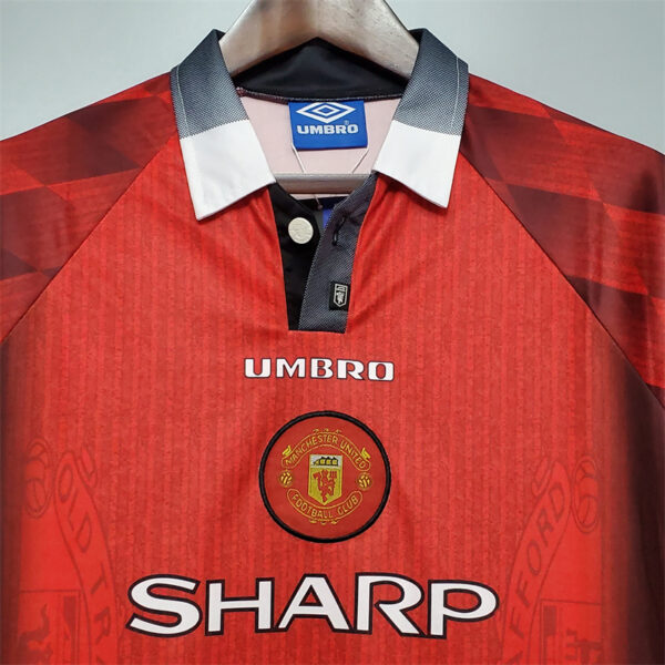 Manchester United 1996 Home Long Sleeve Retro Jersey - Image 2