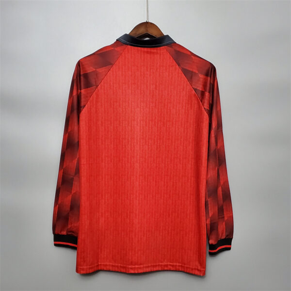 Manchester United 1996 Home Long Sleeve Retro Jersey - Image 9