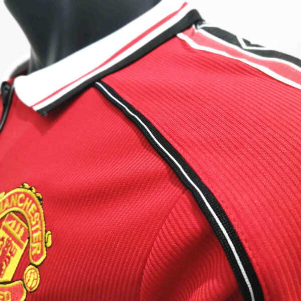 Manchester United 1998/1999 Home Long Sleeves Retro Jersey - Image 3