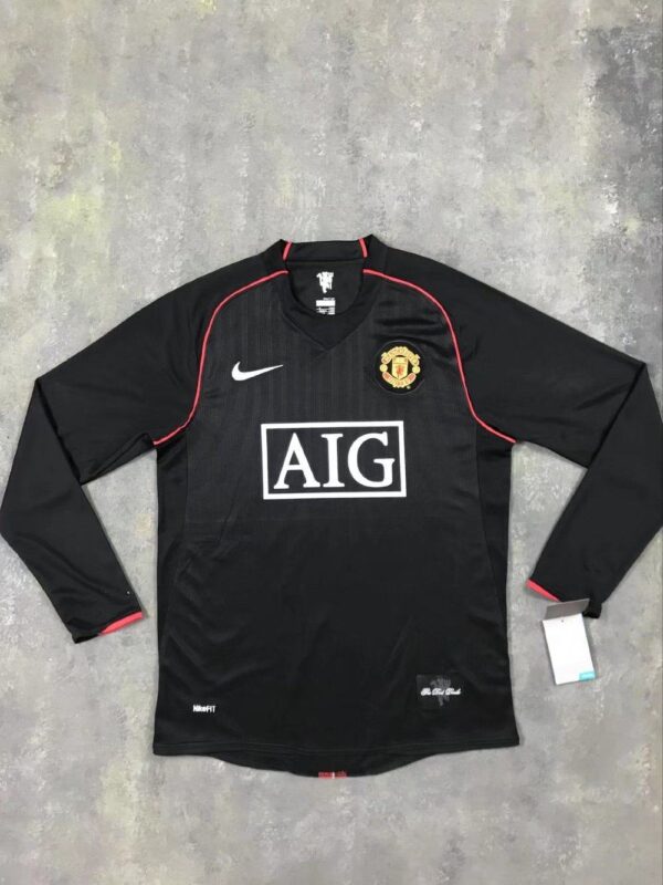 Manchester United 2007/2008 Third Long Sleeves Retro Jersey - Image 4