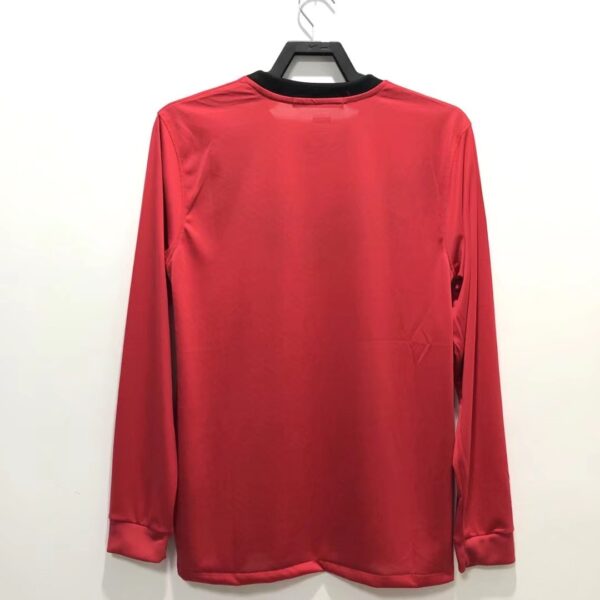 Manchester United 2009/2010 Home Long Sleeves Retro Jersey - Image 5